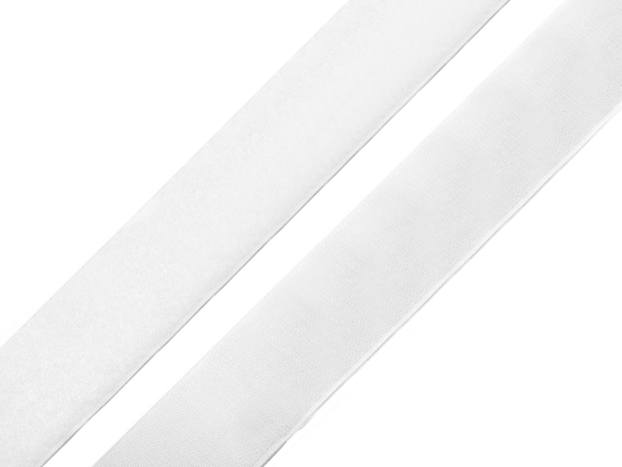 Suchý zips 20mm háčik + vlásie biely